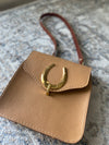 MADE TO ORDER -Tan Horseshoe Handbag