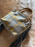 Pendleton Fabric Mustard Tote Bag